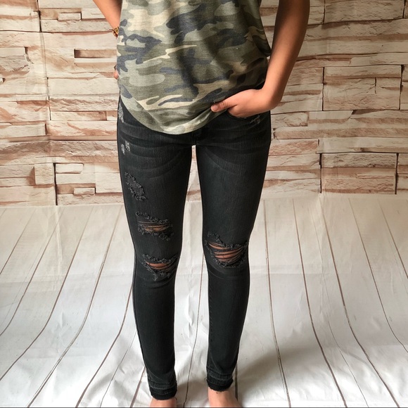 machine jeans Denim - HP UNHEMED DISTRESSED MACHINEJEAN